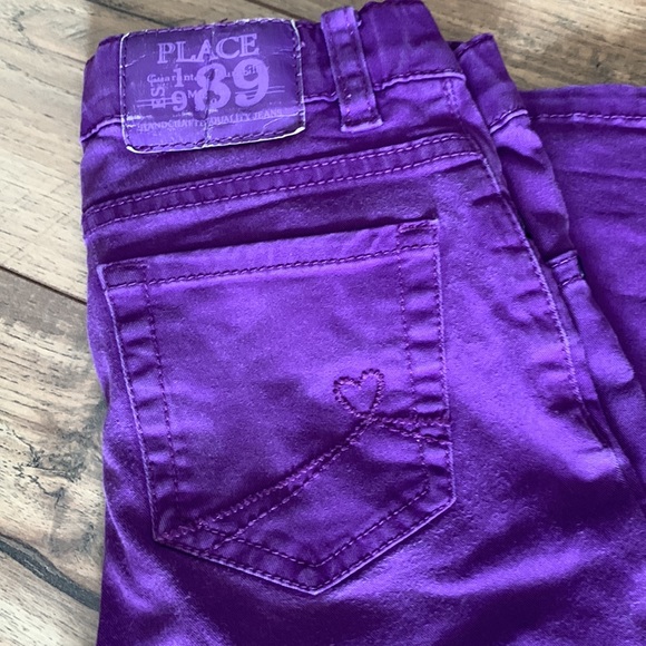 COPY - Purple Children’s Place jeans size 8 - Picture 3 of 8